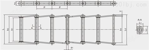 曳引用焊接结构弯板链